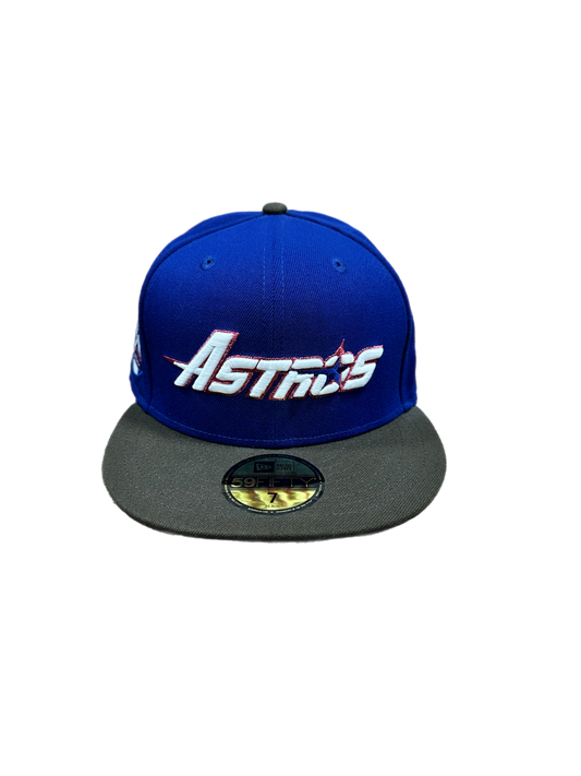 Astros TX Fitteds Royal/Mocha