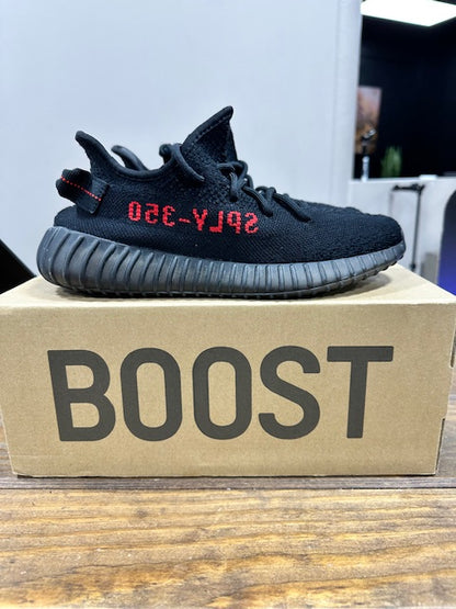 adidas Yeezy Boost 350 V2 Black Red - Size 7.5 (Pre-Owned)