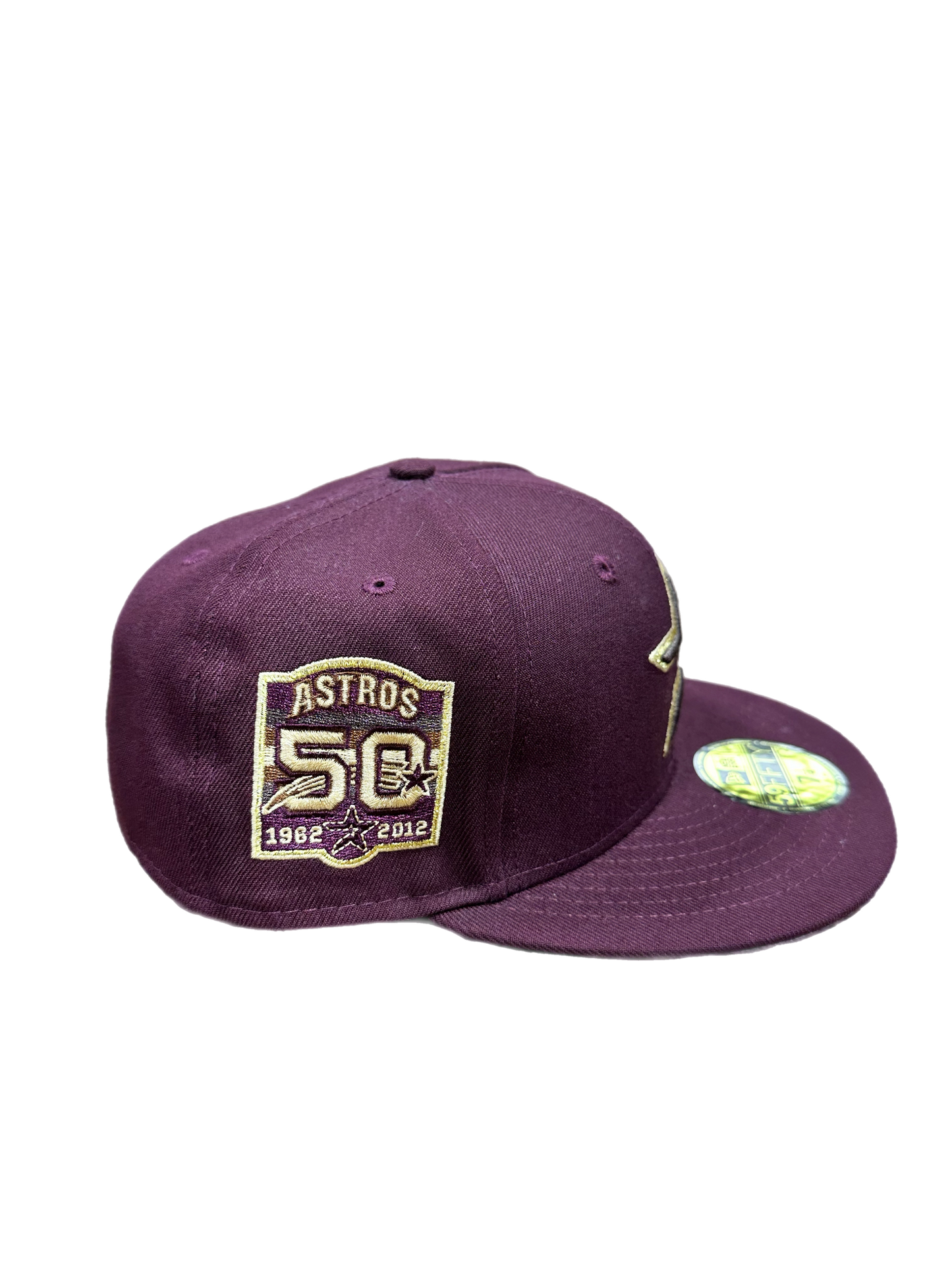 Astros 50th Ann Maroon Gold