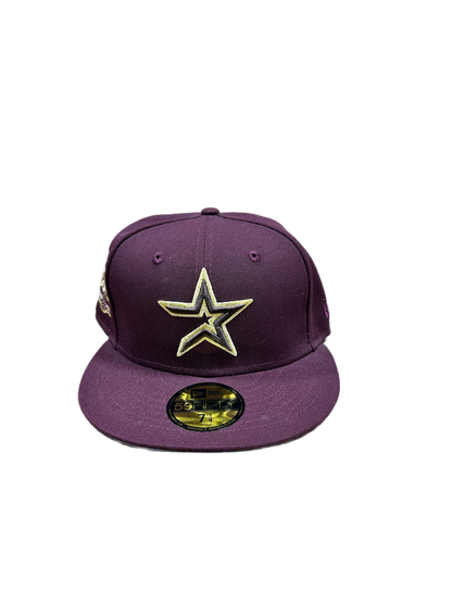 Astros 50th Ann Maroon Gold