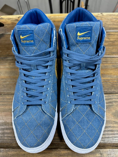 Nike SB Blazer Mid QS Supreme Denim - Size 12 (Pre-Owned - Replacement Box)