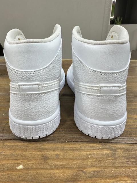 Jordan 1 Mid Triple White 2.0 (2020) - Size 8 (Pre-Owned - No Box)