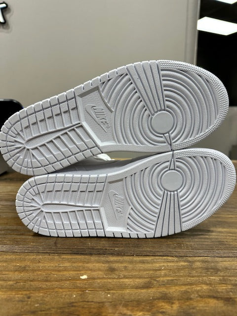 Jordan 1 Mid Triple White 2.0 (2020) - Size 8 (Pre-Owned - No Box)