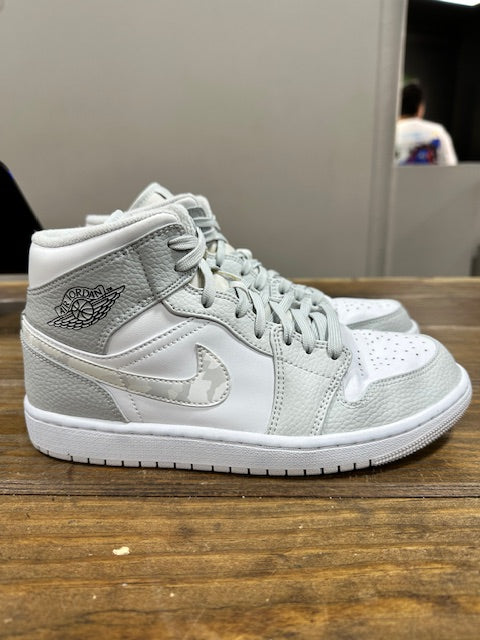 Jordan 1 Mid Grey Camo - Size 8 (Pre-Owned - No Box)