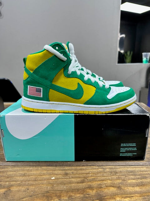 Nike SB Dunk High Oakland Athletics - Size 8.5 (Pre-Owned)