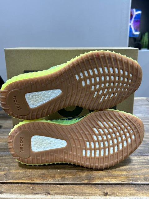 adidas Yeezy Boost 350 V2 Semi Frozen Yellow - Size 9.5 (Pre-Owned)