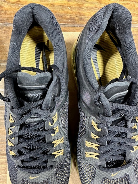 Nike Air Max 2013 Black Flat Gold - Size 11 (New - Replacement Box)