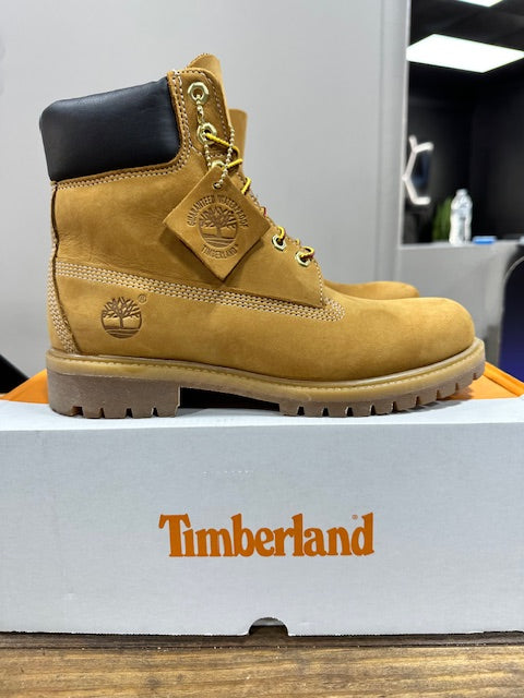 Timberland 6 Premium Waterproof Boots Wheat (Wide) - Size 8.5 (Pre-Owned)