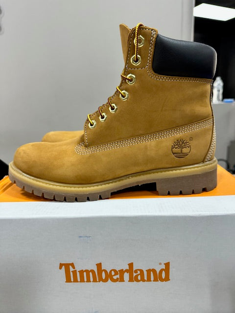 Timberland 6 Premium Waterproof Boots Wheat (Wide) - Size 8.5 (Pre-Owned)