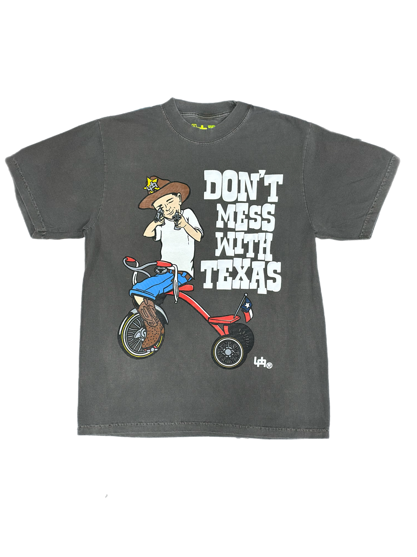 Urban Assault 'Don't Mess With Texas' Puff Print Tee - Cement