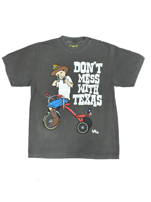 Urban Assault 'Don't Mess With Texas' Puff Print Tee - Cement