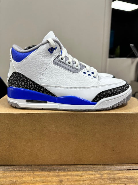 Jordan 3 Retro Racer Blue - Size 9 (Pre-Owned - Replacement Box)