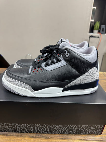 Jordan 3 Retro OG Black Cement - Size  10.5 (Pre-Owned)