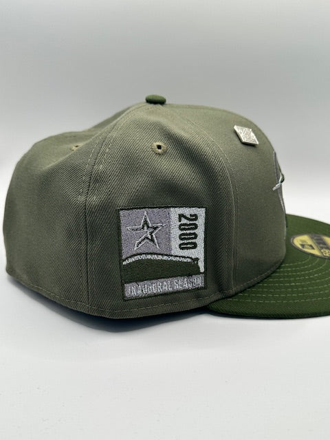 Houston Astros Olive Green 2000 Ina Season Camo Brim