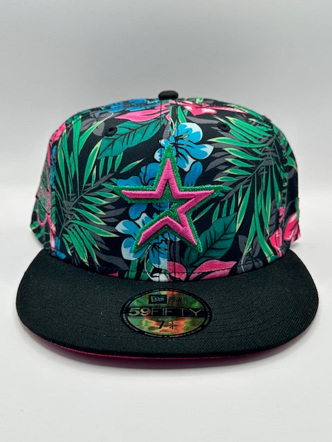 Houston Astros Floral Black Pink