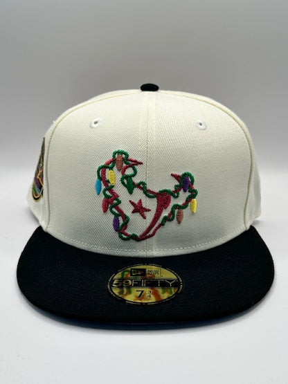 Houston Texans Christmas Lights 2000 Inaug Season Cream Black