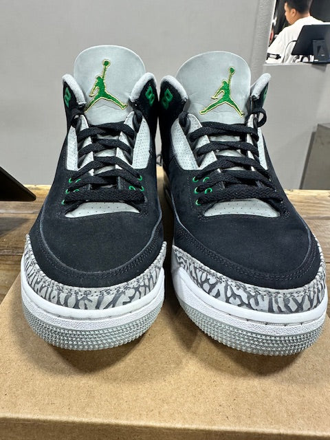 Jordan 3 Retro Pine Green - Size 9 (Pre-Owned - Replacement Box)