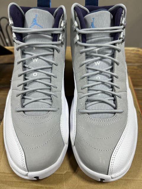 Jordan 12 Retro Grey University Blue - Size 9 (Pre-Owned)