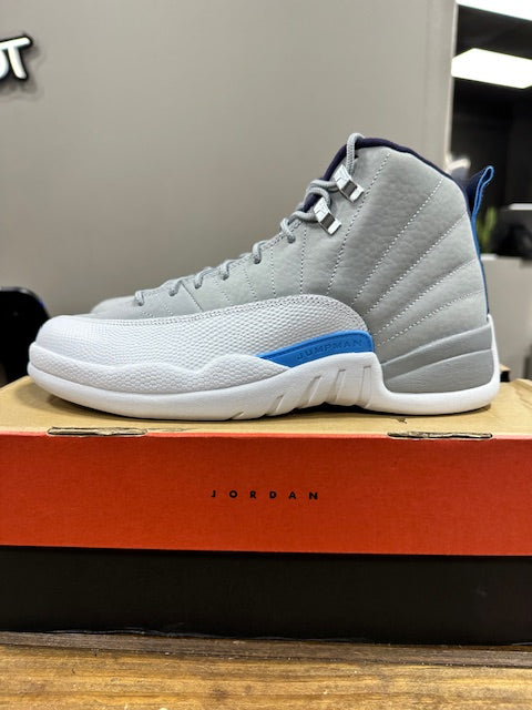 Jordan 12 Retro Grey University Blue - Size 9 (Pre-Owned)