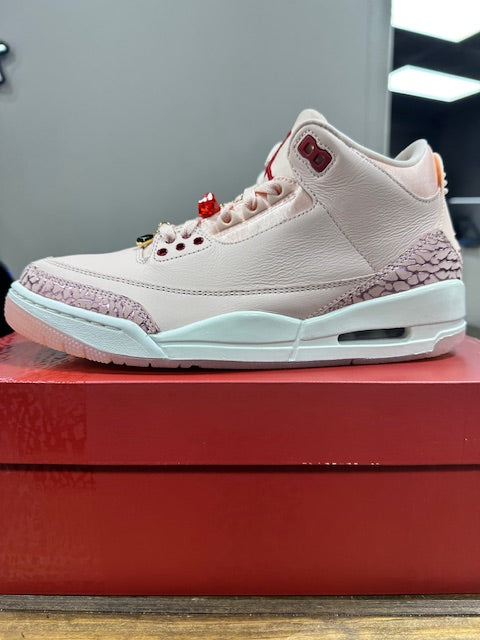 Jordan 3 Retro Valentines Day Treat Yourself (W) - Size 9W (Pre-Owned)