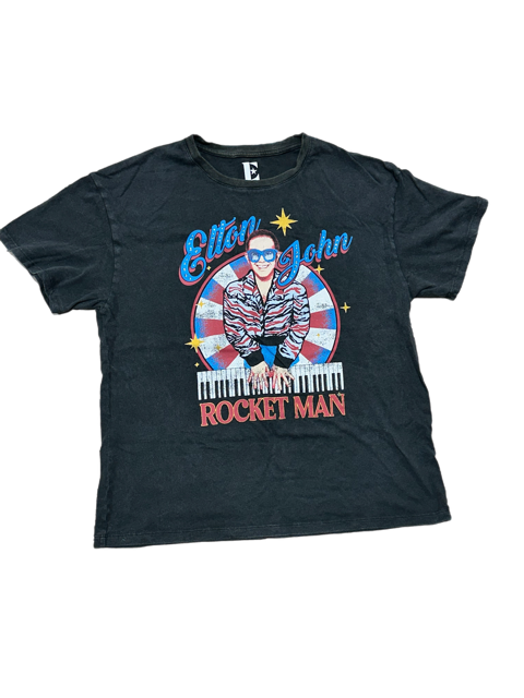 Elton John Womens Large Cotton Short Sleeve