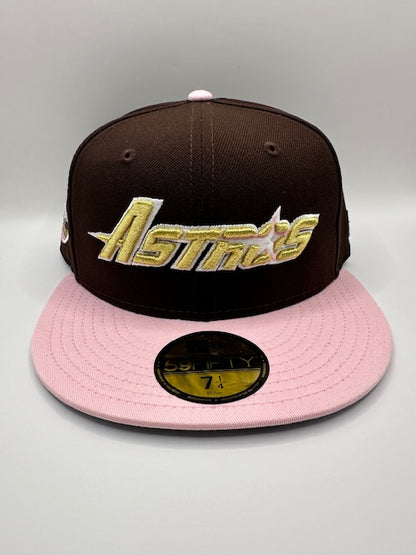 Houston Astros Burntwood Pink Gold
