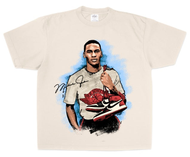 Michael Jordan 'Retro Remix Tee' - CREAM