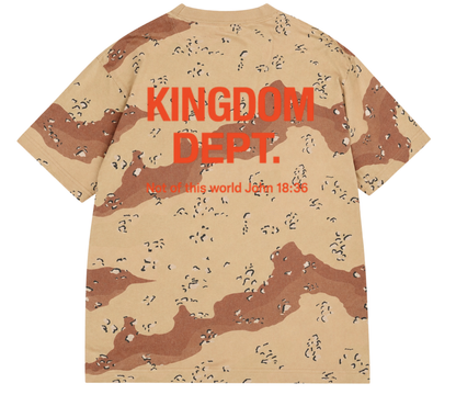 Kingdom Dept. Souvenir Tee - Off-White Cream/Vintage Desert Camo