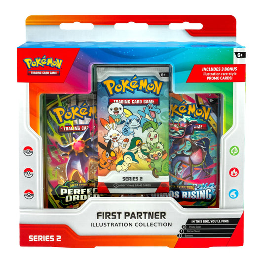 2026 Pokémon Mega Evolution First Partner Illustration Collection Series 2