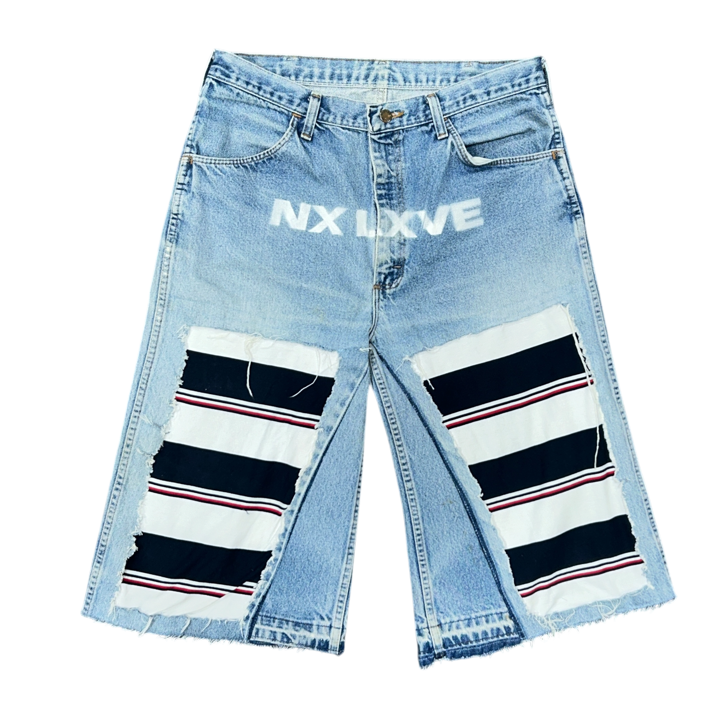NX LXVE BAGGY JORTS (TOMMY PATCHES)