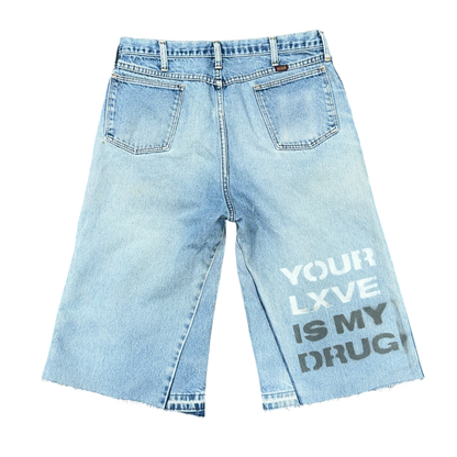 NX LXVE BAGGY JORTS (TOMMY PATCHES)