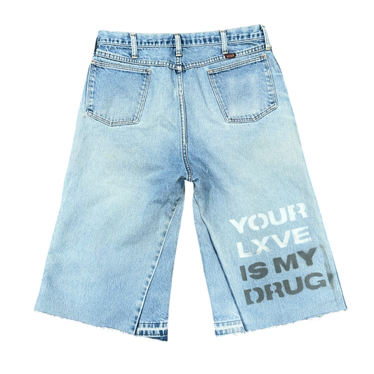 NX LXVE BAGGY JORTS (TOMMY PATCHES)