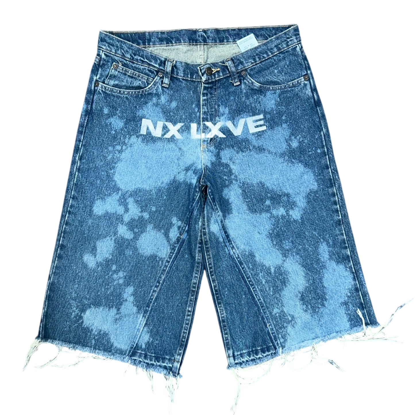 NX LXVE BAGGY JORTS (BLEACHED DENIM)