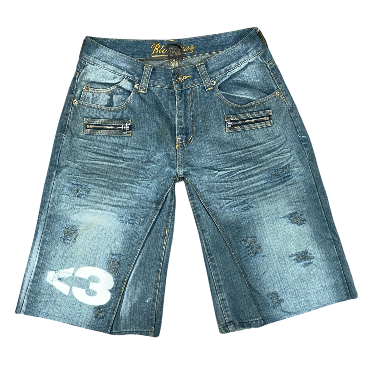 NX LXVE BAGGY JORTS (WASHED BLUE)