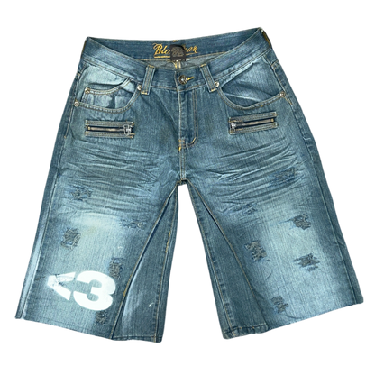 NX LXVE BAGGY JORTS (WASHED BLUE)
