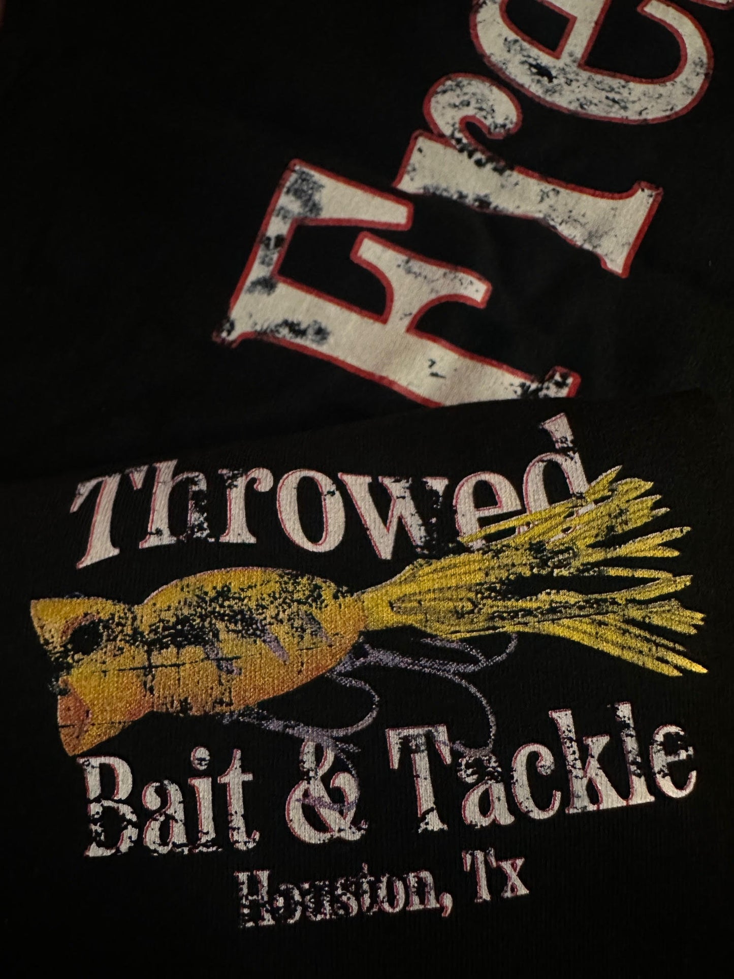 Throwed "Freshest In Da' South." Red Bait (Black Tee)