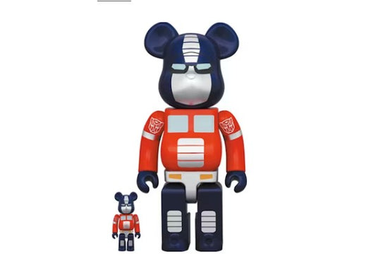 Bearbrick Transformers Optimus Prime 100% and 400% Set