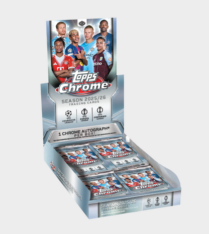 Topps Chrome® UEFA Club Competitions 2025-26 - 1 PACK (4 cards per pack)