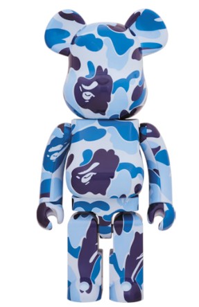Bearbrick x A Bathing Ape ABC Camo 1000%