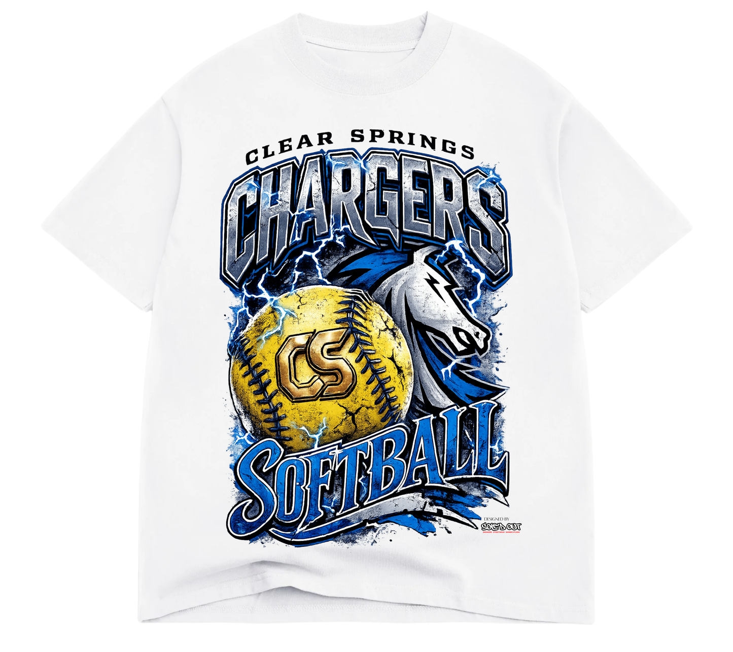 CS Softball & Sole'd Out Collab. Tee - Premium Oversized Tee (Pre-Order)