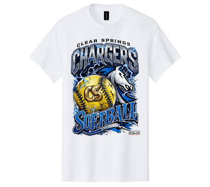 CS Softball Tee - Soft Cotton - Adult Classic Fit (Pre-Order)