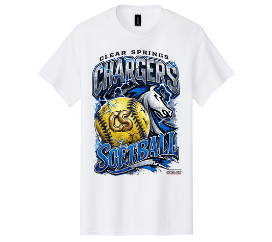 CS Softball Tee - Soft Cotton - Adult Classic Fit (Pre-Order)