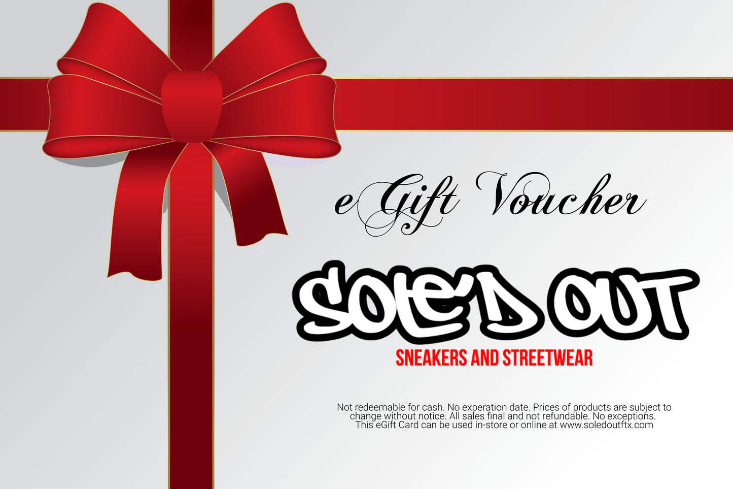 Sole'd Out eGift Voucher