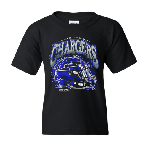 Clear Springs & Sole'd Out Collab. - Kids Helmet Tee - Black