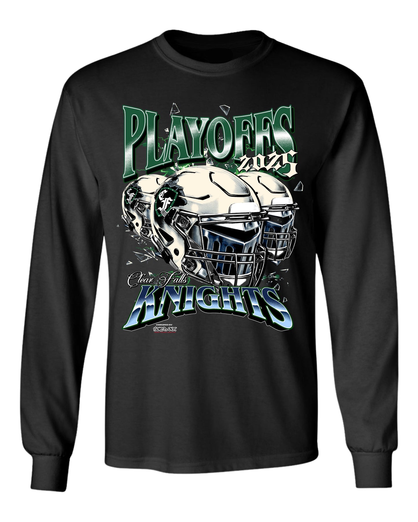 Clear Falls Varsity Football Playoff Long Sleeve - Black