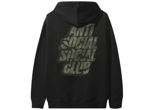 Anti Social Social Club Blocked Hoodie Black/Green Camo