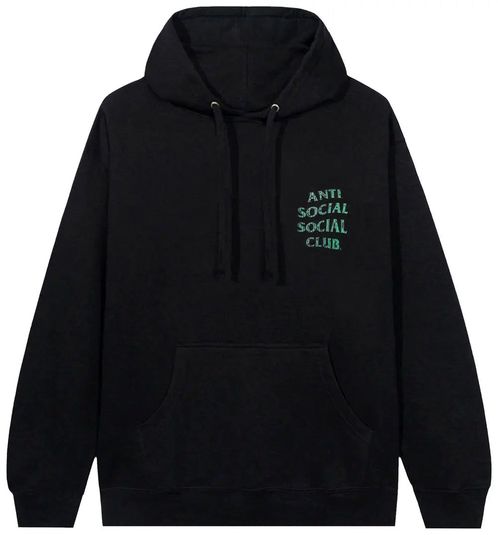 Anti Social Social Club Glitch Hoodie Black