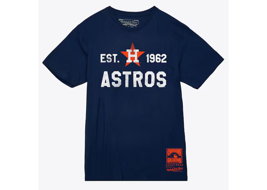 Mens Navy Houston Astros Established 1962 T-Shirt