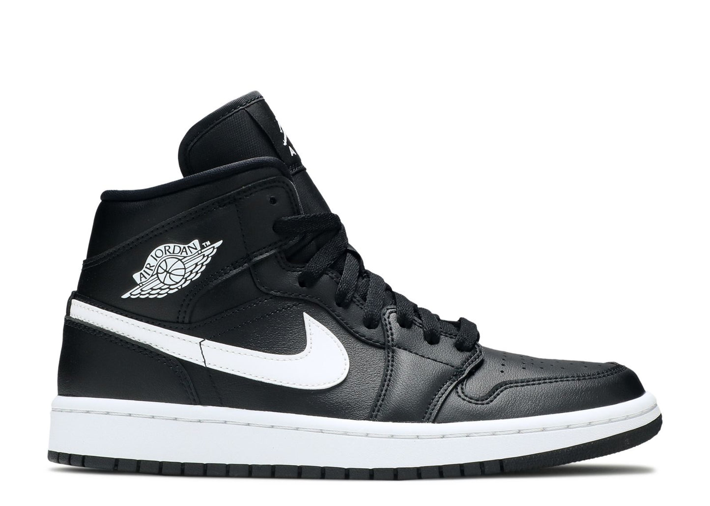 Wmns Air Jordan 1 Mid Black White