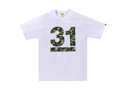 BAPE A Bathing Ape 31st Anniv. ABC Camo Tee White/Green